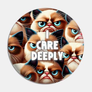 Sarcastic Funny Cat Pin