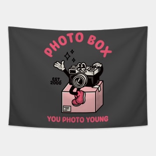 Camera cartoon character Tapestry