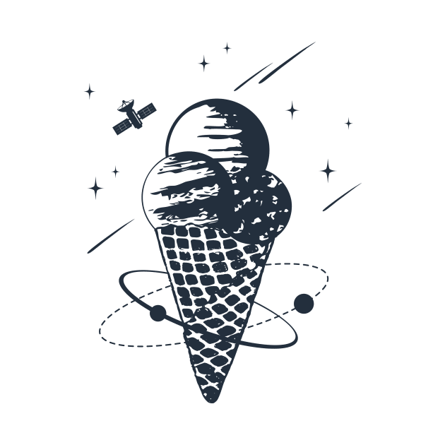 Ice Cream In Space. Double Exposure by SlothAstronaut