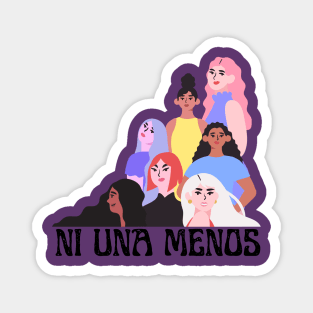 Ni una menos mujeres contenta Magnet