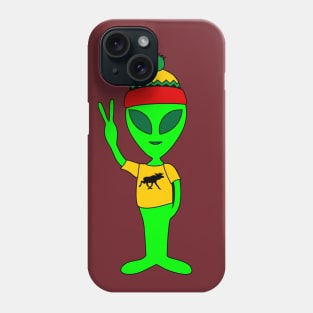 Peace Alien - Lives in Sweden - Elk T-Shirt Phone Case