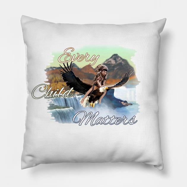 Every child matters.  Niagara Falls Pillow by SafSafStore