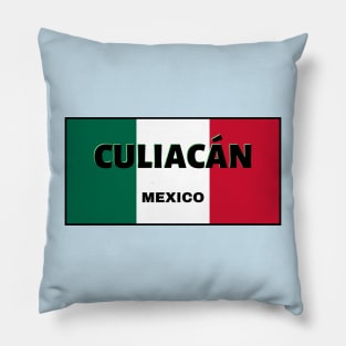 Culiacán City in Mexican Flag Colors Pillow