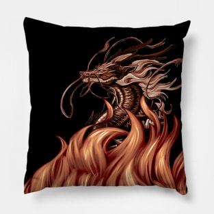 Red Dragon Pillow