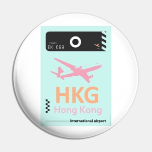 HKG Hong Kong airport tag 3 Pin