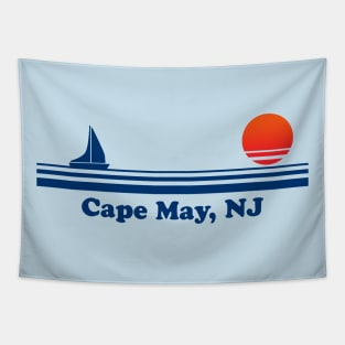 Cape May, NJ - Sailboat Sunrise Tapestry