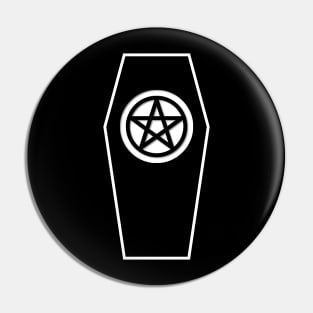 Pentacle Coffin Pin