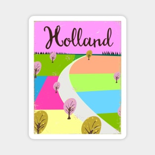 Holland Vintage style travel poster Magnet