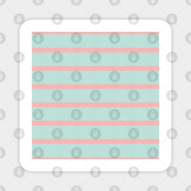 Pink Stripe Pattern Magnet by thesnowwhyte