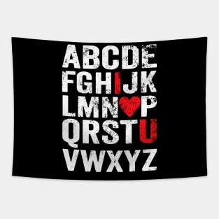 ABC Boys Alphabet I Love You Valentines Day Teacher Tapestry