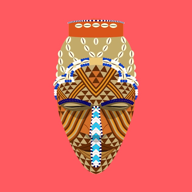 African mask by tuditees