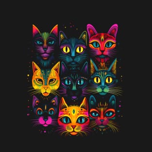 Gang of Trippy Cats T-Shirt