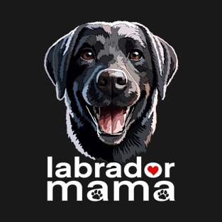 Happy Black Labrador Mama T-Shirt