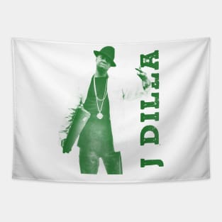 dilla // green solid style Tapestry