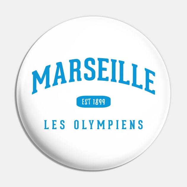 Olympique de Marseille Pin by CulturedVisuals