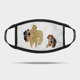 Buff Doge Masks Teepublic