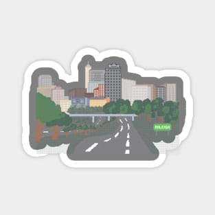 Pixel Raleigh Magnet