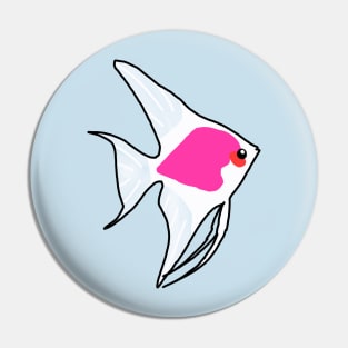 Pink Angelfish Pin