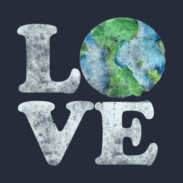 Vintage LOVE Earth Day by bubbsnugg