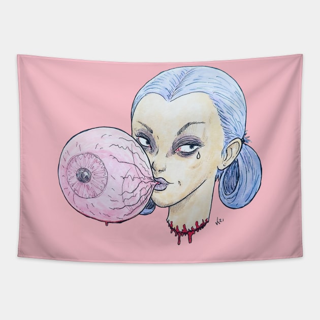 Bubblegum B*tch Tapestry by Bloody Savage