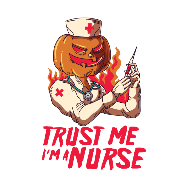 Trust Me I'm A Nurse Halloween Pumpkin by mypodstore