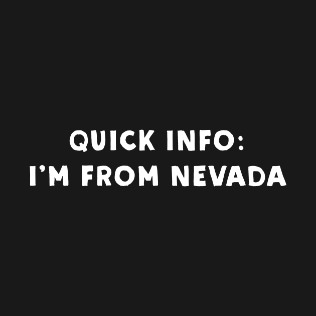 Nevada Cool & Funny by Novel_Designs