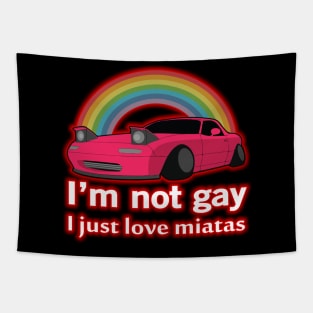 I'm not gay I just love my Miata Tapestry