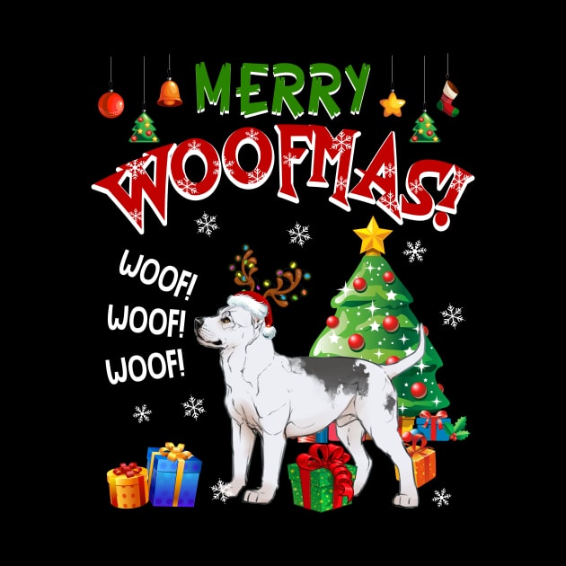 Pitbull Merry Woofmas Awesome Christmas by Dunnhlpp