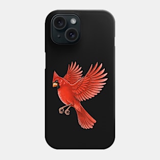 Red Cardinal bird Phone Case