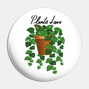 Plants Love - Marble Pothos Pin