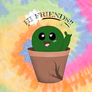 Hi Friends! Greeting from a Friendly Cactus T-Shirt