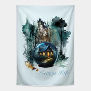 Cottage Life Crystal Ball Tapestry