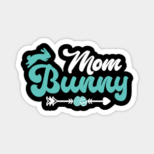 Mom Bunny Matching Family Happy Easter Day Rabbit Egg Magnet