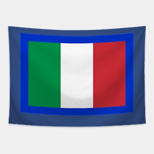 Italian flag blue background Tapestry