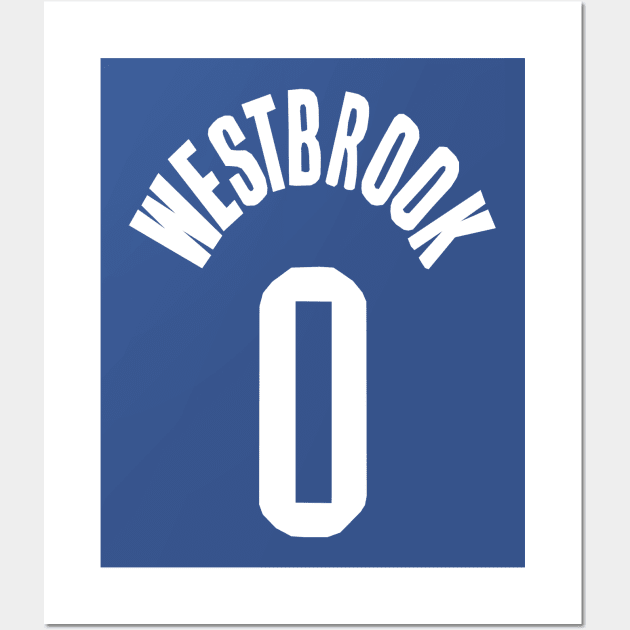Russell Westbrook Jersey Poster for Sale by designsheaven