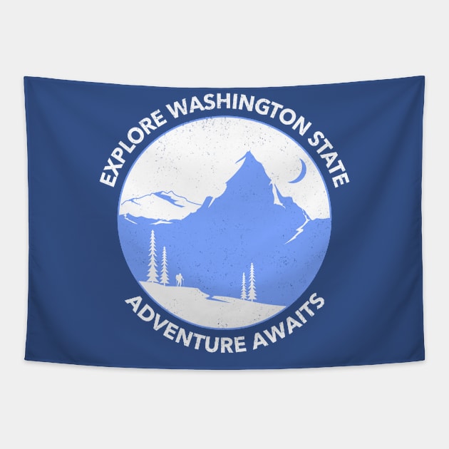 Explore Washington State Tapestry by JodyzDesigns