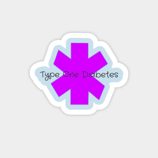 Type One Diabetes - Purple Magnet