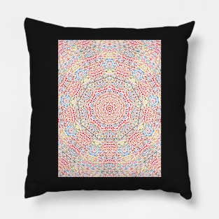 Thousands Of Colours Round Pattern Pillow