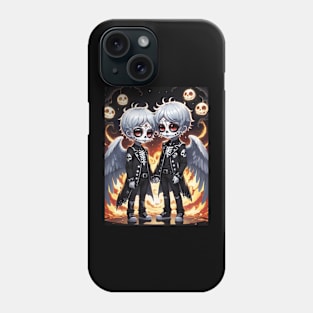 Couples Dia De Los Muertos 0042 Phone Case