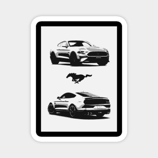 Ford Mustang (pop art) Magnet