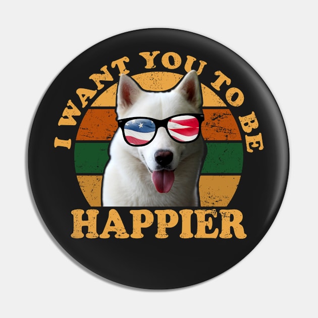 I Want You To Be Happier Pin by Luna Illustration