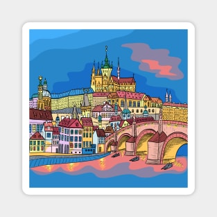 Christmas Prague landscape Magnet