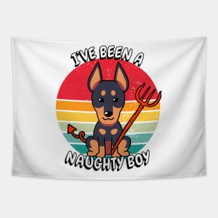 I've been a naughty boy - Guard dog Tapestry