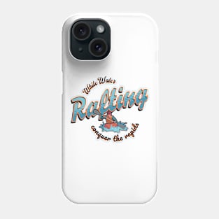 White Water Rafting, Conquer the rapids Phone Case