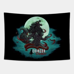 Crimson Dames - Orphan Shewolf - Art on Front Tapestry