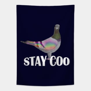 Stay Coo, says the Pigeon Tapestry