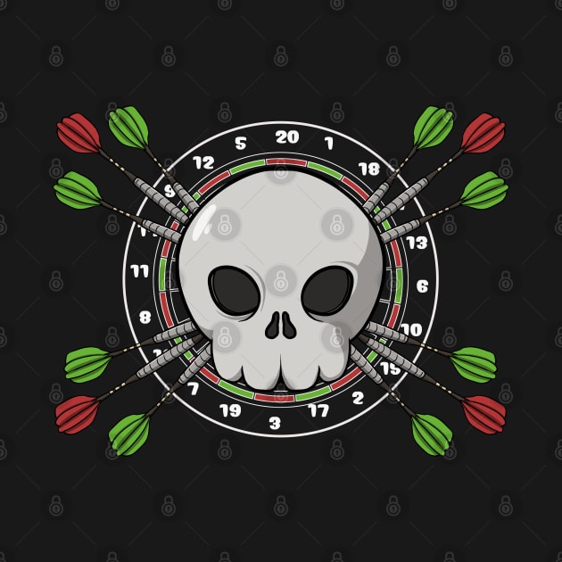 Darts crew Jolly Roger pirate flag (no caption) by RampArt