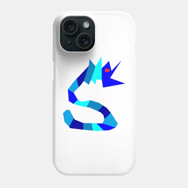 Blue Dragon Blue Snake Phone Case by simonjgerber