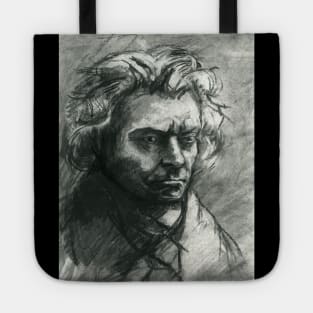 Ludwig van Beethoven - charcoal portrait Tote