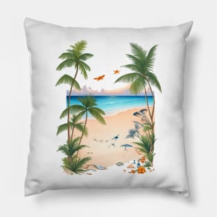 Beach waves Pillow